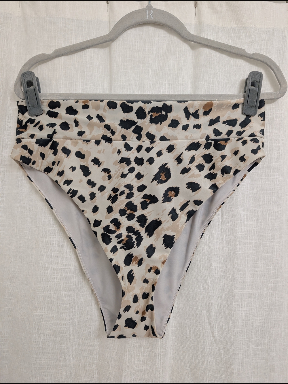 Aerie Leopard Print High Waisted Bikini Bottoms XL Cheeky